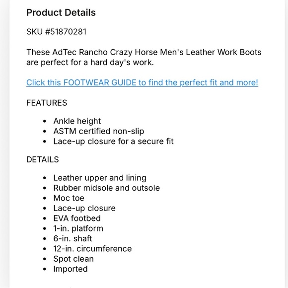 ADT Dark Brown Leather Men's Boots - Picture 2 of 6